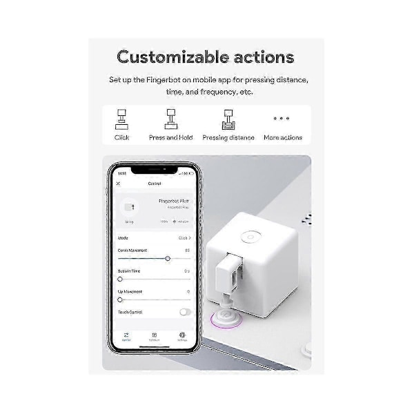 TUYA Smart Fingerbot Plus Zigbee -kytkinrobotti, painike, älykäs koti, Smart Life -sovellus, ääniohjaus sovelluksella