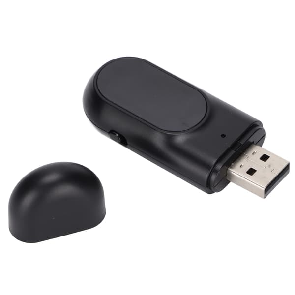 Trådløs Bluetooth-lydadapter Dobbeltsignal Bluetooth 5.0 lydmottakeradapter med LCD-skjerm for bil