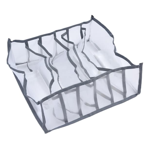 Undertøj Organizer Mesh Foldbar Åndbar Multi Celler Sokker Opbevaringsboks til BH'er Trusser 6 Celler