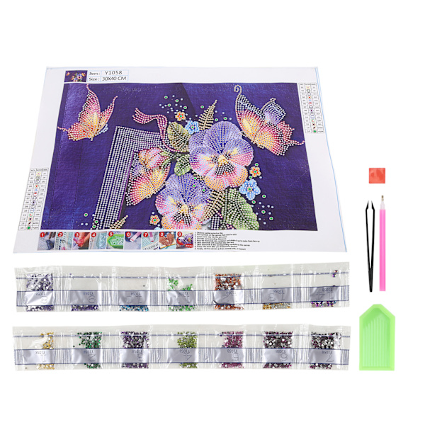 Rhinestone-målning Tredimensionell effekt Inte lätt att falla av Fade Rhinestone-målning Paket för heminredning(Y1058 )
