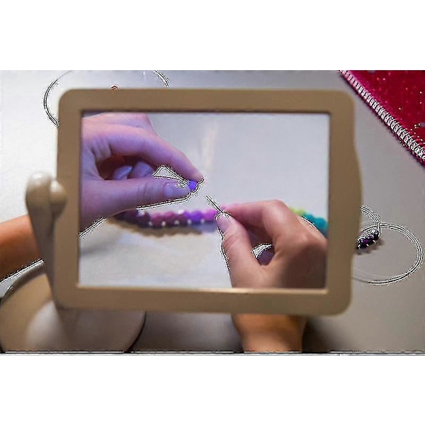 Handsfree 3x Suuri Koko Sivun Suurennuslasi Valolla ja Jalustalla_SZXM