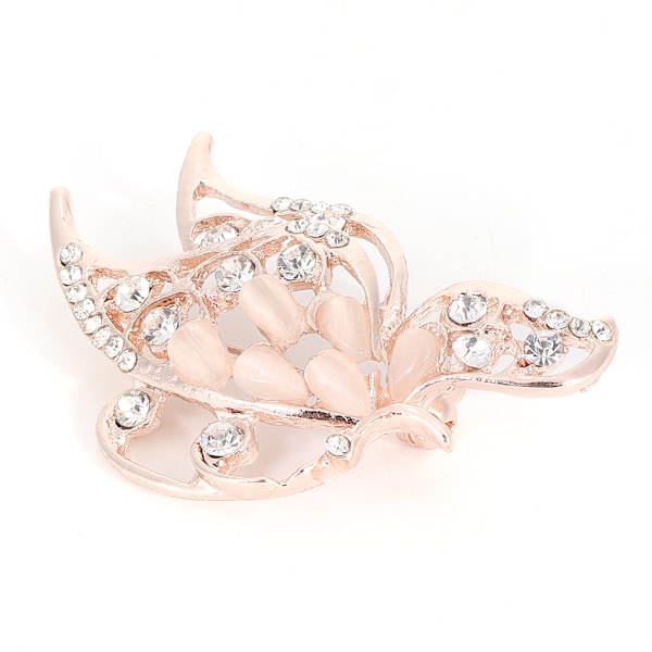 Mode Kvinnor Rhinestone Butteryfly Form Brosch Krage Pin Kläder Tillbehör Smycken Present