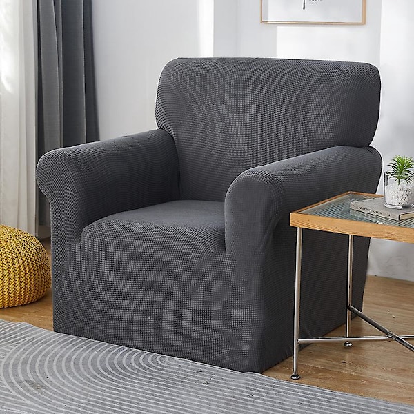90-140cm Sofa Betræk med Armlæn, Strækbar Sofaovertræk Pletbestandig, Hudvenlig, Møbelbeskyttelse Meget Åndbar og Moderne