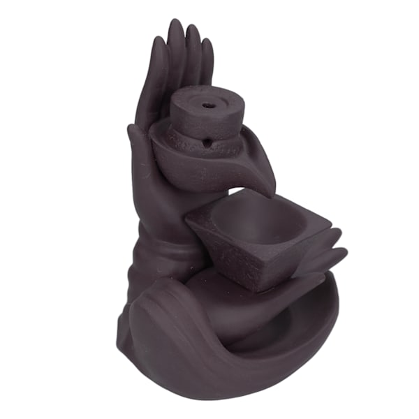 Tilbageflow Røgelse Brænder Røg Vandfald Keramisk Røgelse Holder Aroma Brænder Hjem Ornament til Soveværelse Dekoration