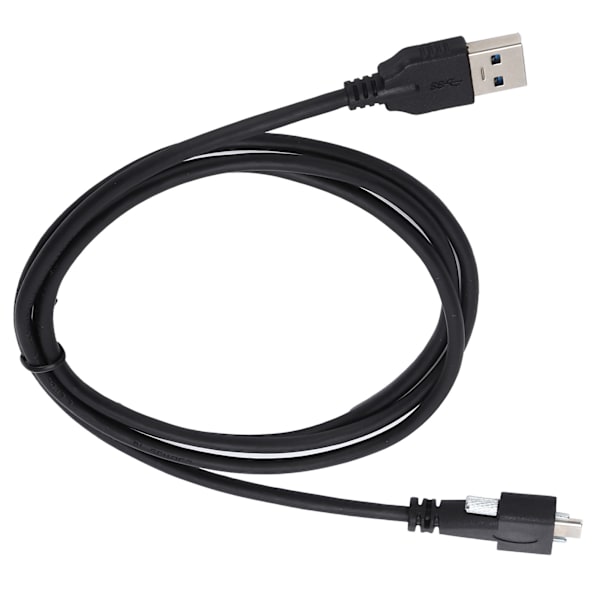 USB 3.0-datakabel, typ C, dubbla skruvlåsning till standard med 0,6 tum skruvavstånd för dator
