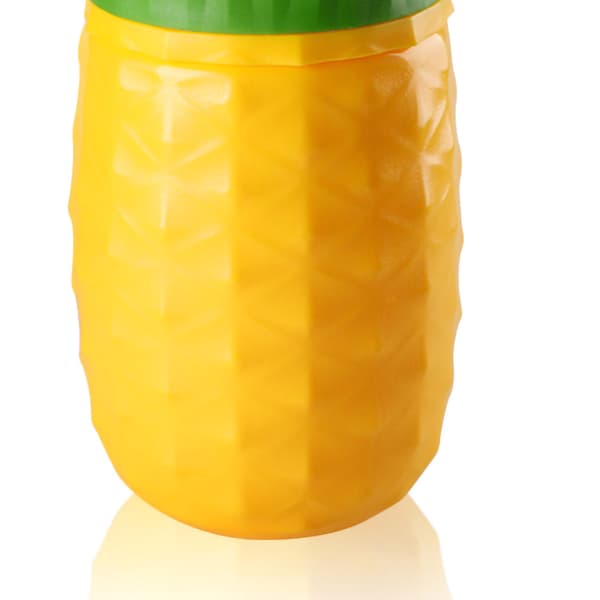 Fruktformad kopp dubbla lager sugrör kall isolering läckagesäker plastmugg för sommar typ3 300mL-500mL