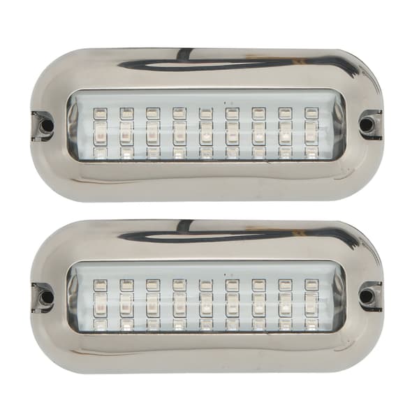 2 stk. Marine LED-lys 3,5W Vanntett Akterspeil Båt Undervanns Nedsenkbar Lampe