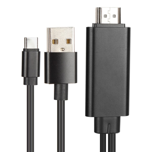1,8 M 4K Type C - HD Multimedia Interface -kaapeli Matkapuhelimen ja HDTV:n synkronointinäytön kaapeli