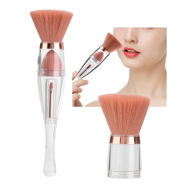 3 i 1 multifunksjonell kosmetisk børste Foundation Powder Concealer Eye Lip Brush Makeup Tool