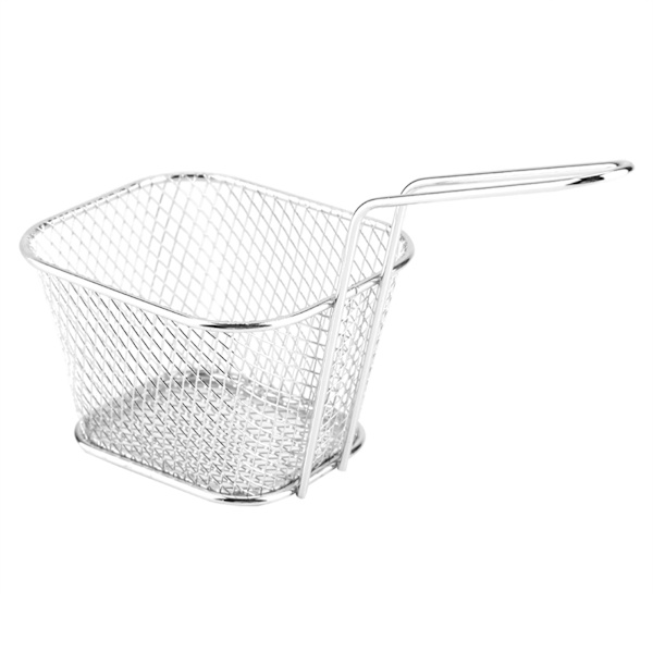 Mini frityrkurv i rustfritt stål for servering av mat, sil for potetmatlaging