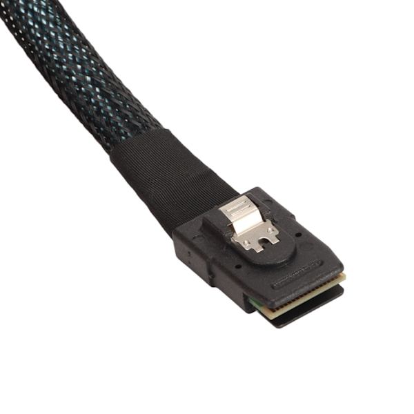 Mini SAS til 4 SATA-kabel 7-pinners 12 Gbps fortinnet kobbergullbelagt kontaktor SFF 8087 til 4SATA-kabel for skrivebords chassis 0,5 meter / 1,6 fot