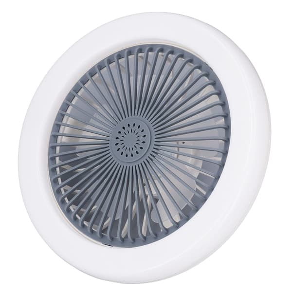 Loftventilatorlampe 85‑265V Justerbar Belysningsventilator med E27 Lampesokkel til Hjemmeværelse
