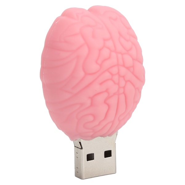 Minnepinne 2.0 USB Flash-stasjon Pendrive Datamaskin Dataoppbevaring Tegneserie Hjernedukke Rosa 16 GB