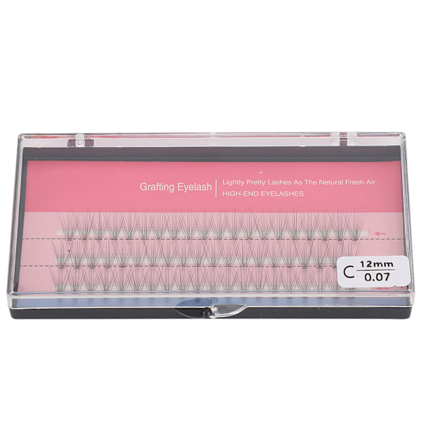 60 kpl yksittäisiä tekoripsiä 0,07 mm tekoripset pidennysväline 12 mm