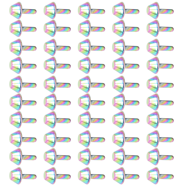 Spikhuvud Stud Fint utförande Färgglad design DIY Lätt Bärbar Järnkon Spikar 10mm