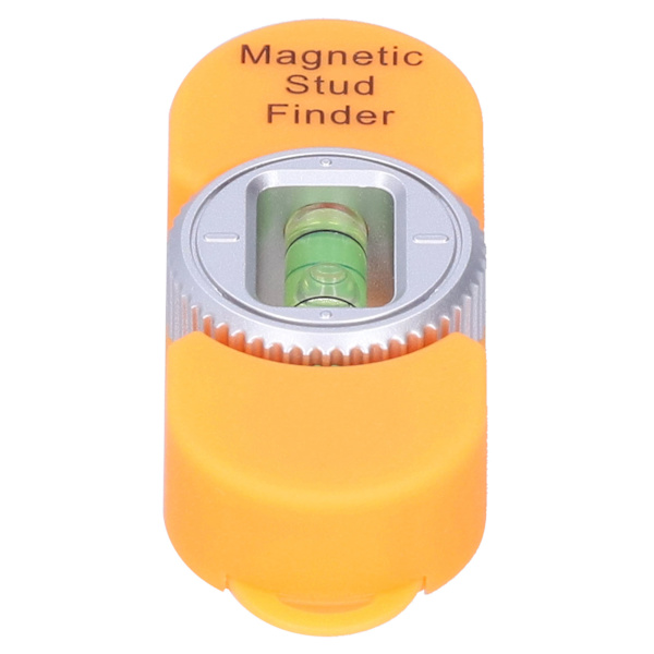 Magnetisk søker for pigger - Bærbar metalldetektor med nivåmåler for stålspiker - Oransje