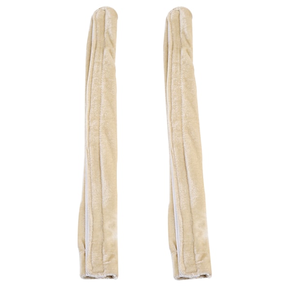 2-pack kylskåpshandtagsöverdrag ugnshandskar för köksapparater (beige)