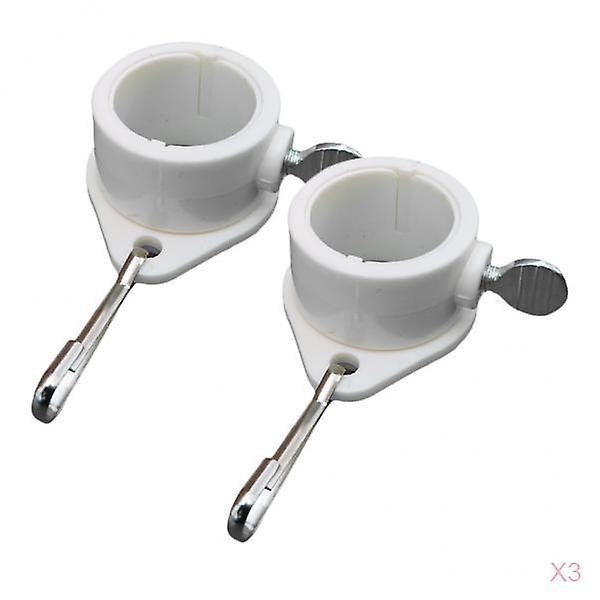 3 par flagmonteringsringe anti-wrap-grommet-clips - 1 tomme diameter flagstang--