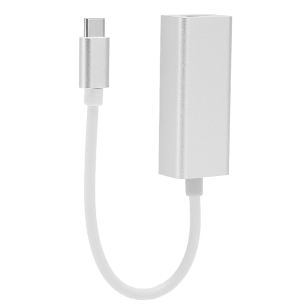Type C - RJ45 -sovitin 100M 1000M Ohjainvapaa Hot Plug Alumiiniseos Langallinen USB C - Ethernet -sovitin tietokoneelle 100M