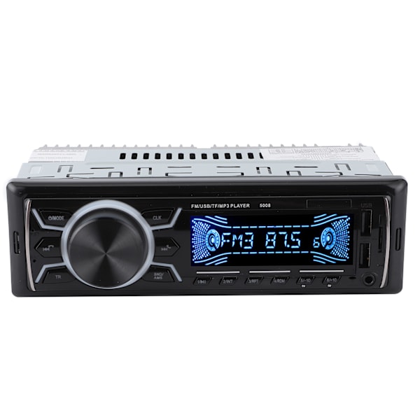 12V auton FM-radio Bluetooth-audiosoitin värikäs valo kaukosäädin tukee MP3/WMA/USB