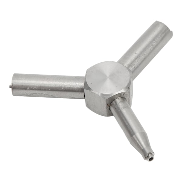 Universal Triangular Wrench Multi Function Intake Valve Key Wrench Tool Stainless Steel for Shooting ToolSilver