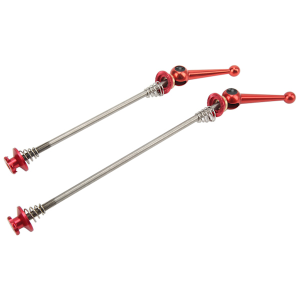 CANSUCC 2st Cykelhjulspett Aluminiumlegering Quick Release Titanium Legering Stång för Mountainbikes Landsvägscyklar Röd