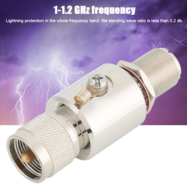 BL-1000 1-1.2GHz PL259 naaras - S0239-aansluiting bliksemafleider 50 Ohm 230V 200W