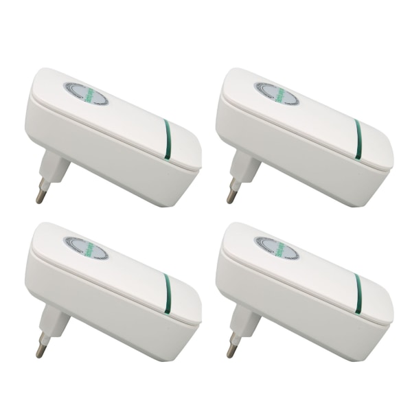 4 STK Power Saver Intelligent flammehæmmende lavt forbrug el-spareboks til hjemmet 90‑240V EU-stik