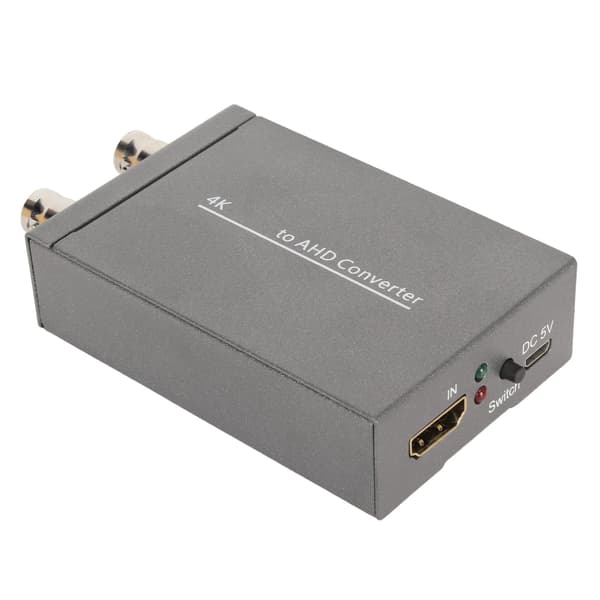 HD Multimedia Interface til AHD-konverter 4K 1080P 1 ind 2 ud koaksial konvertering loop-udgangsadapter til HD CCTV-kamera