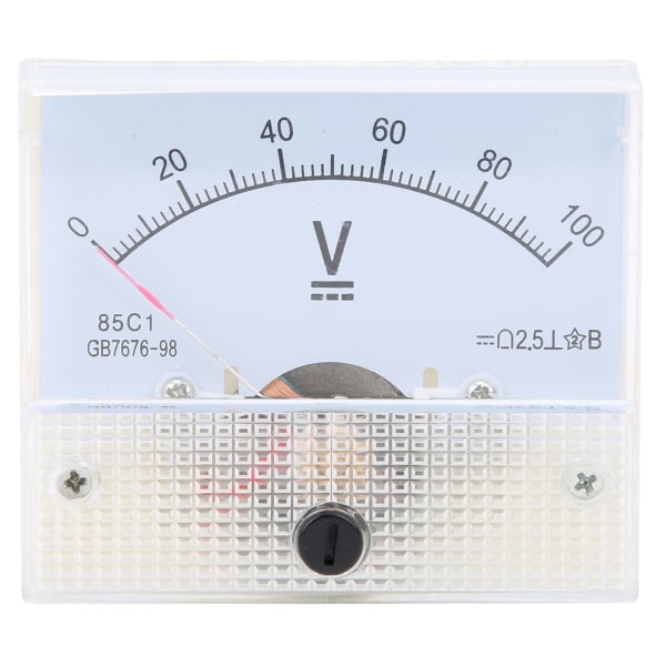 Pointer DC Voltmeter Panel Volt Spændingsmåler Måleinstrument 85C1 DC 0~100V
