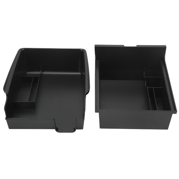 Center Console Opbevaringsbakke ABS Armlæn Organizer Box Cubby Skuffebeholder Udskiftning til Tesla Model 3 Y Uden Silikonepuder