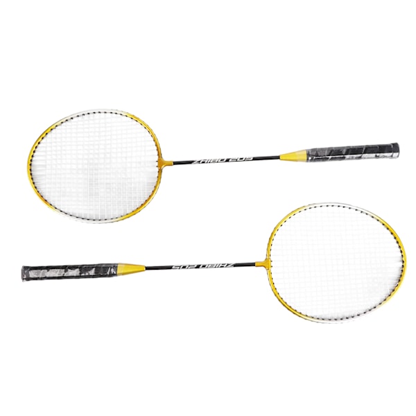 205 Badminton Racket Split Iron Alloy Badminton Racket Set for Amateur Elementary Training Outdoor Backyards Playground Gym