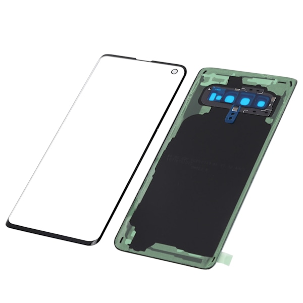 Mobiltelefon Bakglassdeksel og Ytre Glasspanel Utskifting for Samsung S10 G973 Svart