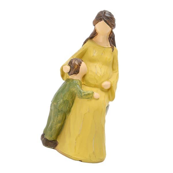 Mor och barn-staty Vacker konstnärlig levande harts Mor och barn-figur Skulptur Hyllprydnad