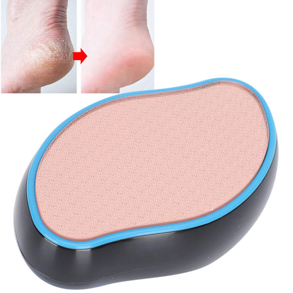 Glassfotfil Callus Remover Fjerning av død hud Pedikyr Fotskraper Føtter ScrubberBlå