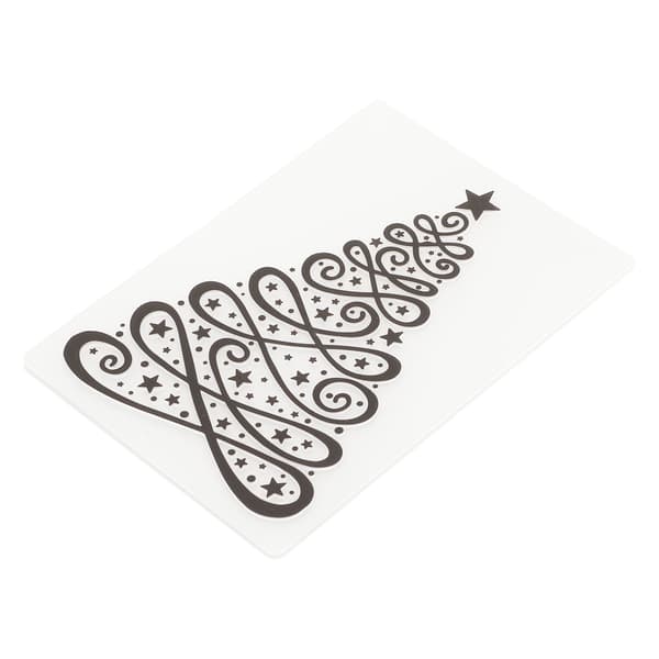 4 ark prægefolder jule-tema genanvendelige DIY prægefolder til kuvert fotoalbum