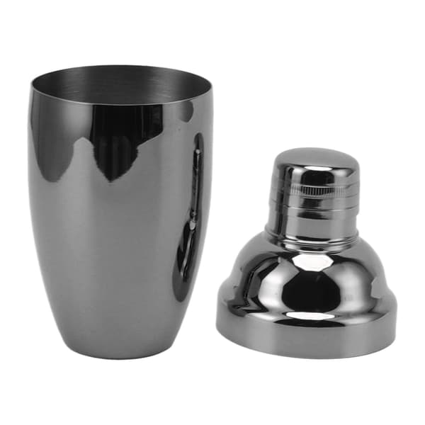 Bar Cocktail Shaker Rustfrit Stål Rustfri Køkken Bartender Blandede Drikke Mælk Te Shaker Kop Sort