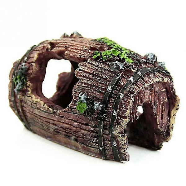 Resin Akvariedekoration Akvarium Ornament Knækket Tønde Akvarium Kunstig Akvariedekoration