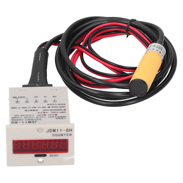 BERM Digital Display Tæller Elektronisk Industriel Sensor Automatisk Induktion BEM‑6H‑30E4‑CTDC12‑24V