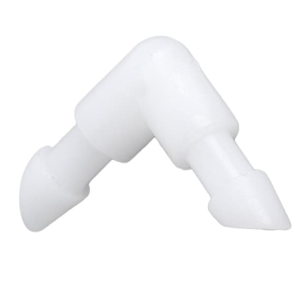 Armbågsslangkoppling 90 Graders L-formad Barb PE Lika Diameter Röranslutning Adapter 4.2mm / 0.17in