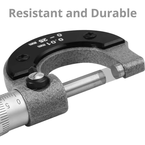 Måleverktøy for utvendig diameter med presis utvendig mikrometer 25-50 mm Mikrometergradering 0,01 mm for bil og bilreparasjon