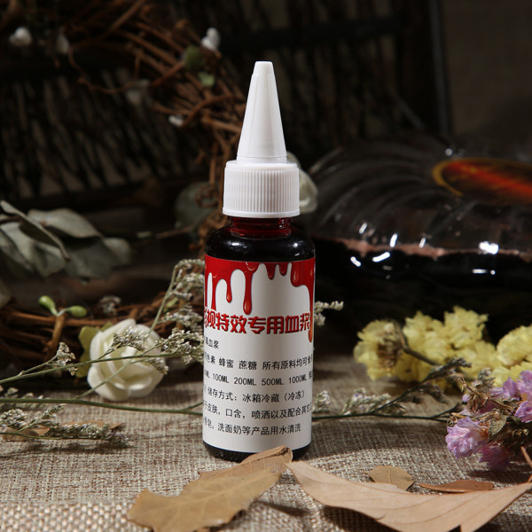50 ml Professional Fake Blood Special Halloween Wound Scars Zombie Fancy Make Up Fake Blood
