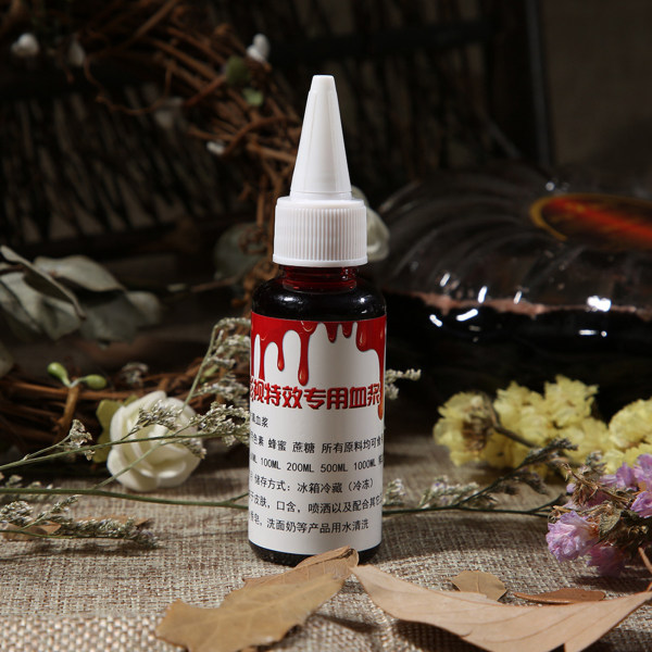 50ml Professionellt falskt blod Special Halloween sårärr Zombie Fancy Make Up Fake Blood