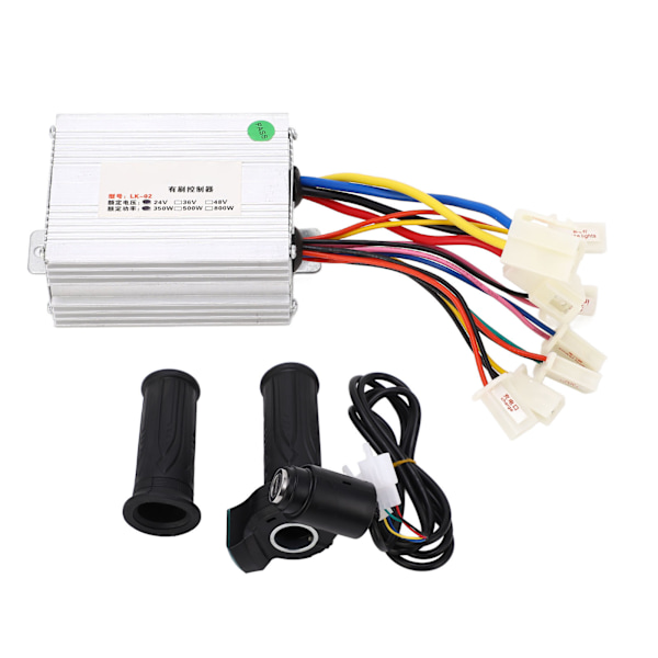Børstecontroller Gasgreb Kit God Varmeafledning Elektrisk Cykel Controller Kit 24V 350W
