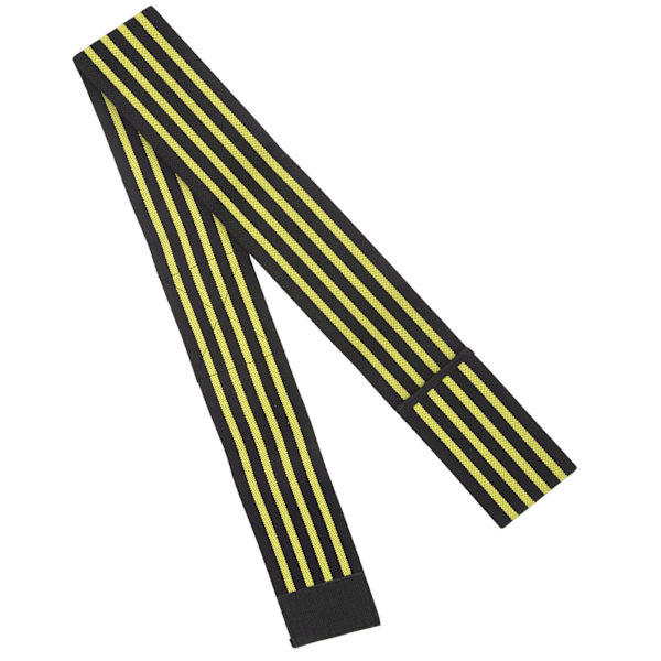 Sports albue støtte kompresjonsbandasje elastisk albue wrap støtte beskyttelse erme svart og gul stripe