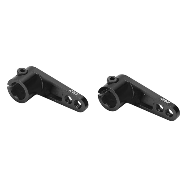 2 stk RC styrearm 25T anodisert behandling Nøyaktig størrelse Stabil ytelse Liten lett servohornarm for RC biler Svart