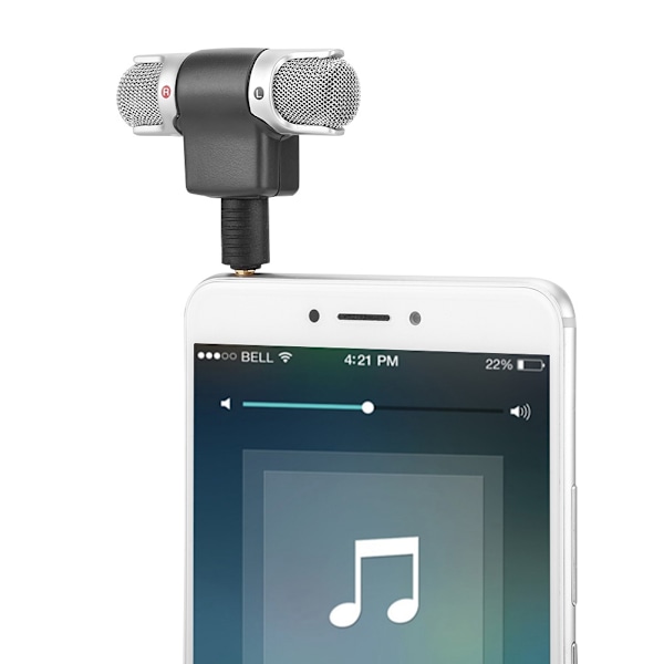 3,5 mm Mini Mic Digital Stereo Mikrofon Profesjonell Håndholdt Ekstern Trådløs Mikrofon