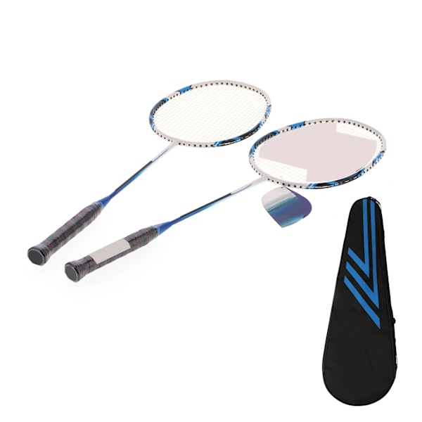 SG8048 2-spelare Badminton Racket Set Vuxna Tonåringar Lättvikts Kolfiber Rackets