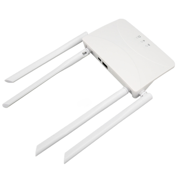4G LTE trådløs router 300 Mbps Cat4 mobil WiFi hotspot router med SIM-kortslot til europæisk område 100‑240V EU-stik