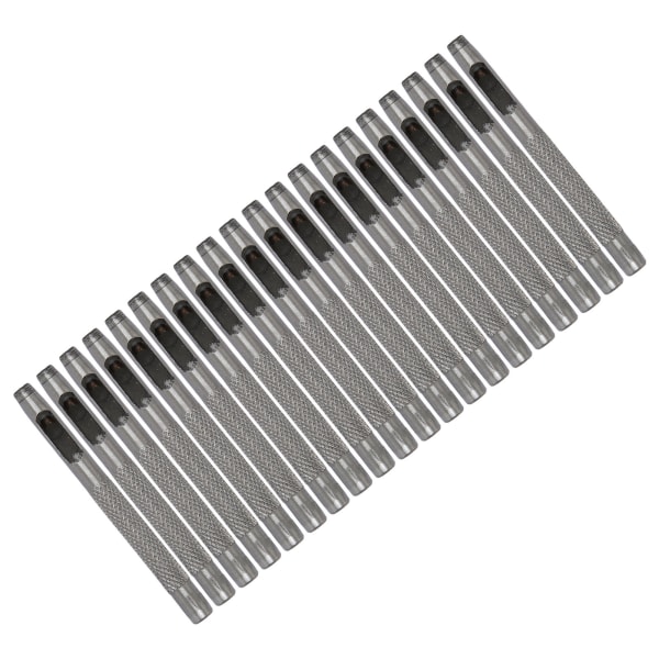 20 STK Set Kolstål Hög hårdhet DIY ihåliga runda hålstansset Set för bälte 4,5 mm/0,18 tum